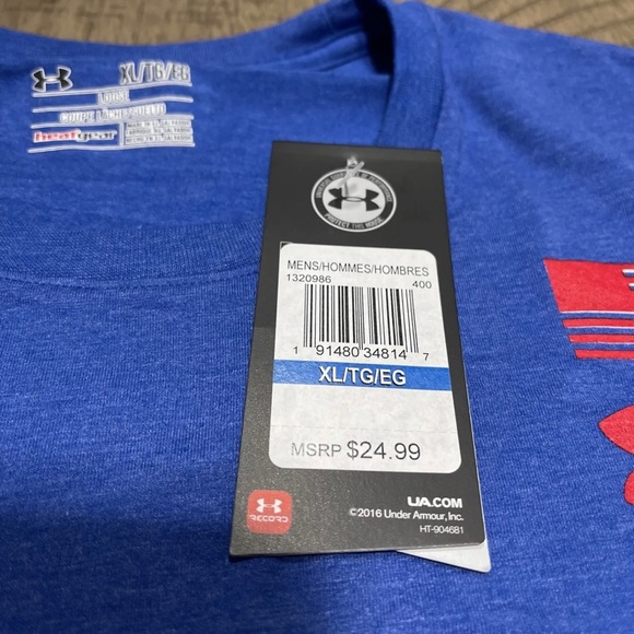 UNDER ARMOUR USA T-SHIRT -  SIZE XL - Picture 6 of 6
